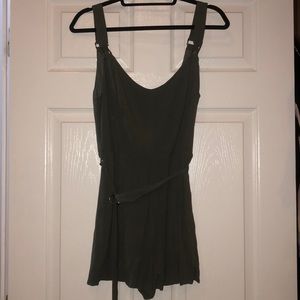 Green Romper with Belt